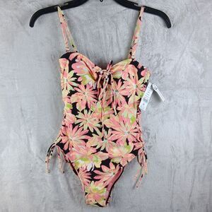 Celebrity Pink Swim Flower Burst One Piece Swimsuit Juniors SZ S (3-5) NWT